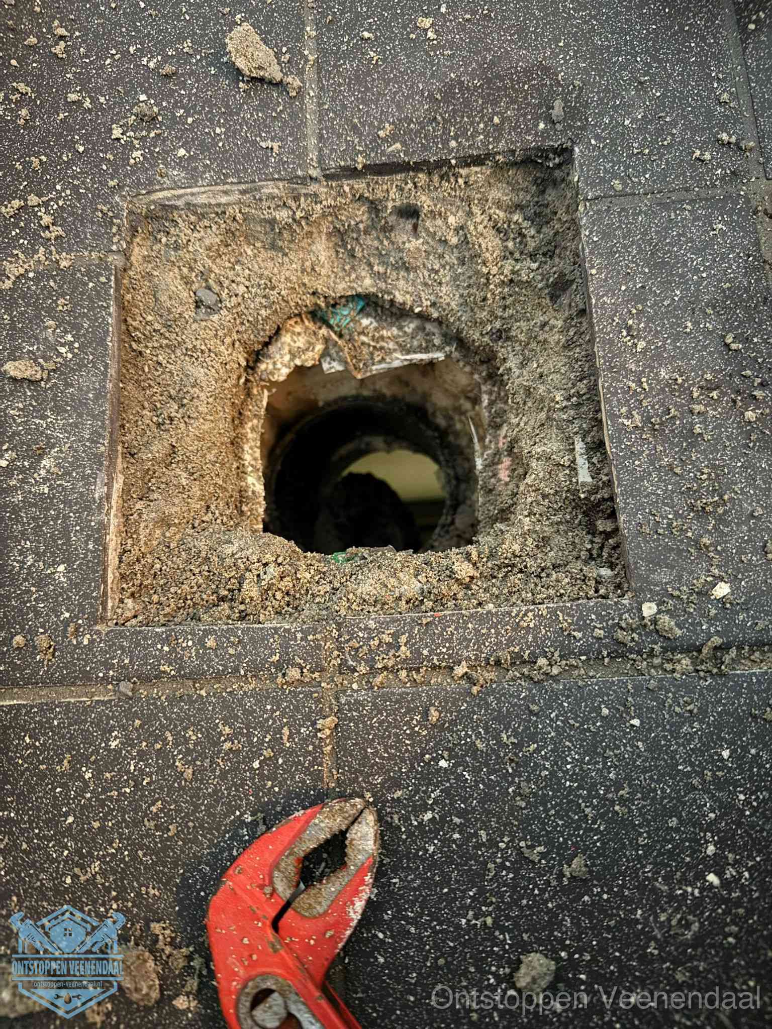 Rioolputje erfgrens eigendom in Veenendaal